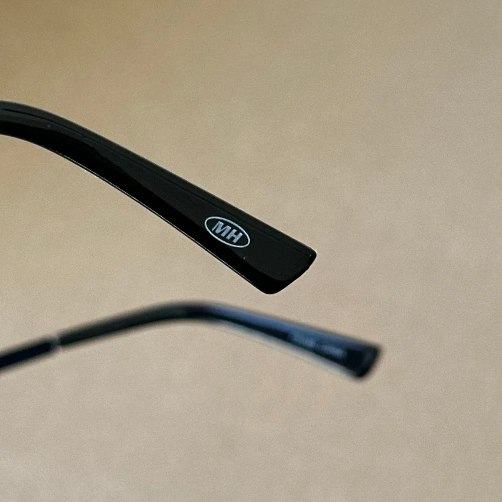 Marc Hunter 7920 Shiny Black Navigator Sunglasses Metal Frame 57/17/145 Mens